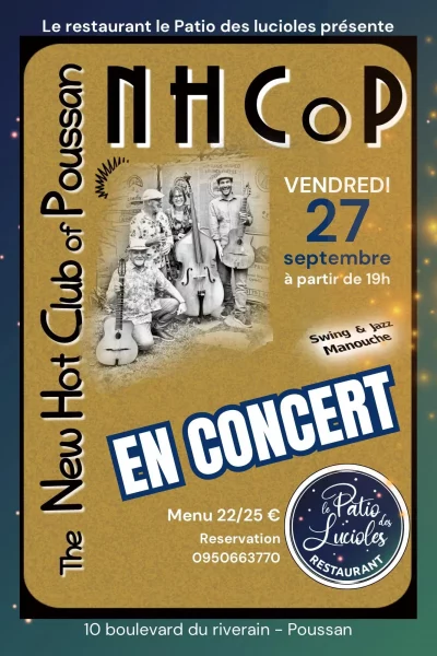 Concert à Poussan, Le Patio des Lucioles